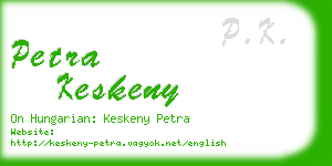 petra keskeny business card